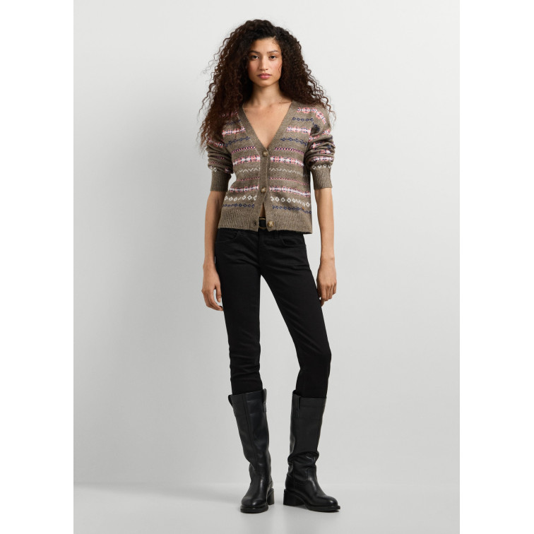 CÁRDIGAN PUNTO MUJER PEPE JEANS CUELLO PICO