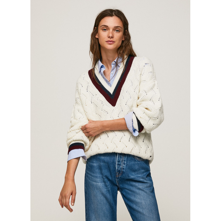 JERSEY CUELLO PICO MUJER PEPE JEANS BELLAMY