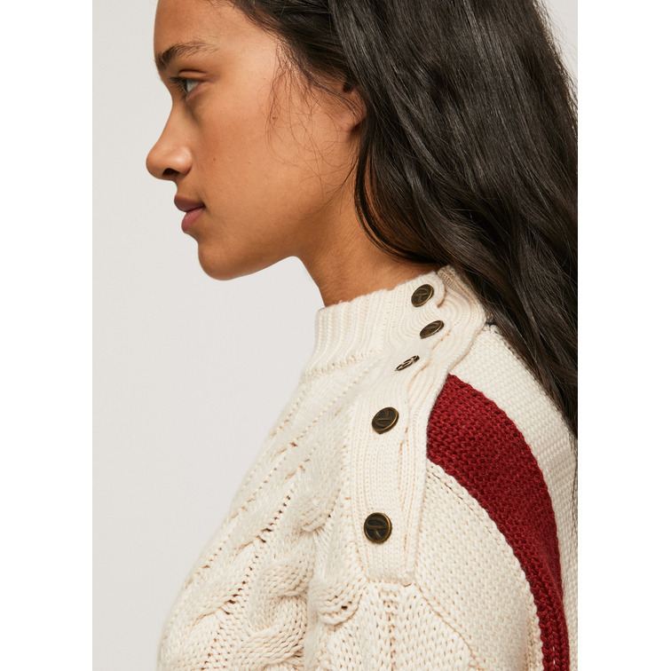 JERSEY CUELLO PERKINS MUJER PEPE JEANS BLOSSOM