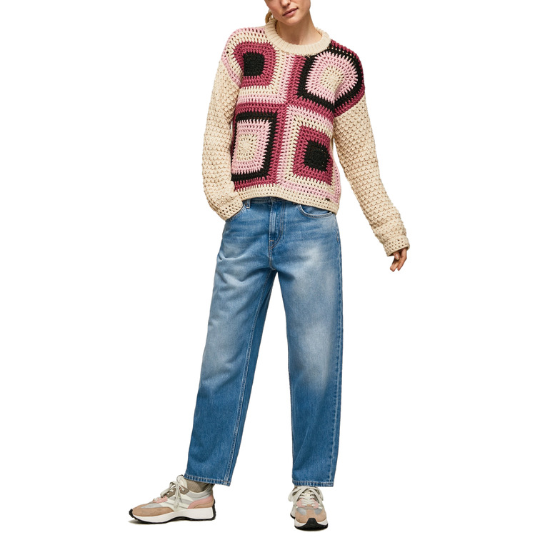 JERSEY CUELLO PERKINS EN CROCHET MUJER PEPE JEANS TORI