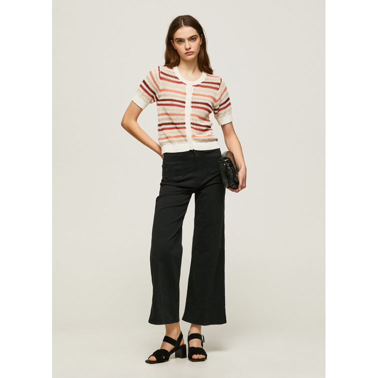 CÁRDIGAN ALGODÓN ESTAMPADO RAYAS MUJER PEPE JEANS FRANCES