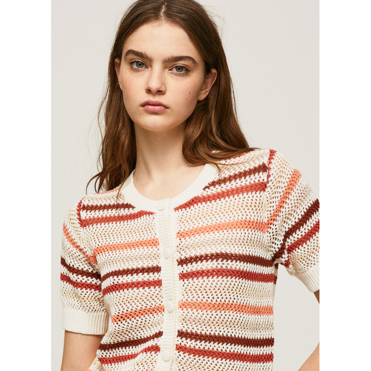 CÁRDIGAN ALGODÓN ESTAMPADO RAYAS MUJER PEPE JEANS FRANCES