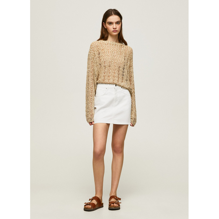 CÁRDIGAN CROPPED PUNTO CALADO MUJER PEPE JEANS FRANCESCA