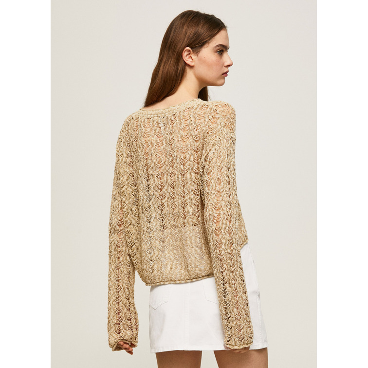 CÁRDIGAN CROPPED PUNTO CALADO MUJER PEPE JEANS FRANCESCA