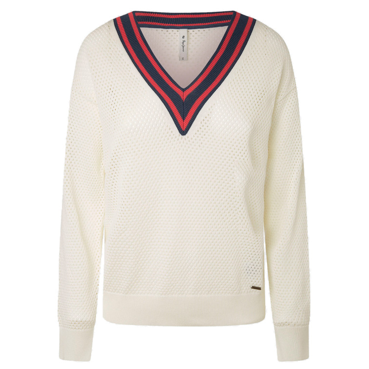 JERSEY CREPE ESCOTE EN V MUJER PEPE JEANS TAYTUM
