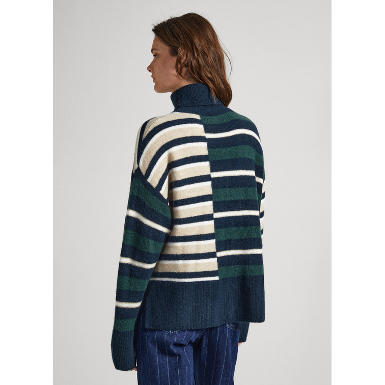JERSEY CUELLO ALTO RAYAS MUJER PEPE JEANS DENVER