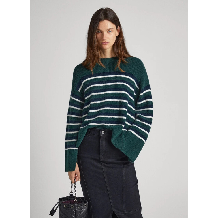 JERSEY CUELLO REDONDO RAYAS MUJER PEPE JEANS ELLISON