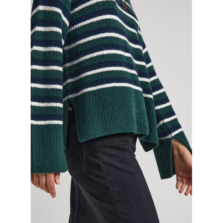 JERSEY CUELLO REDONDO RAYAS MUJER PEPE JEANS ELLISON