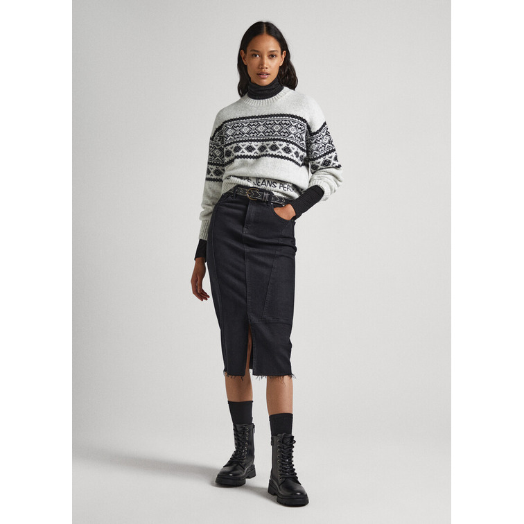 JERSEY JACQUARD CUELLO REDONDO MUJER PEPE JEANS ELODIE