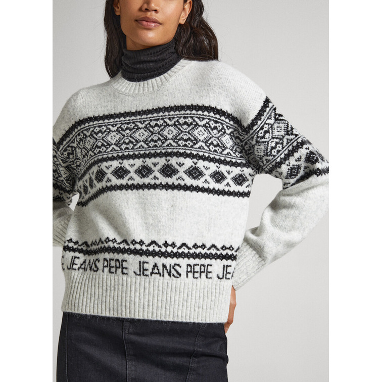 JERSEY JACQUARD CUELLO REDONDO MUJER PEPE JEANS ELODIE