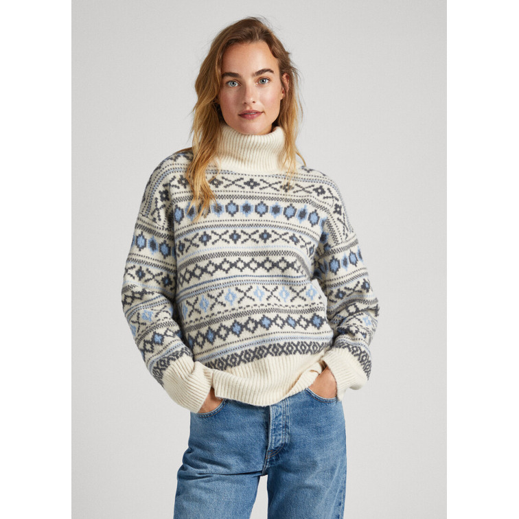 JERSEY JACQUARD CUELLO ALTO MUJER PEPE JEANS ELSA