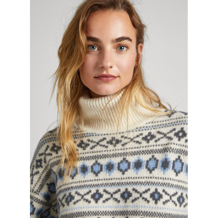 JERSEY JACQUARD CUELLO ALTO MUJER PEPE JEANS ELSA