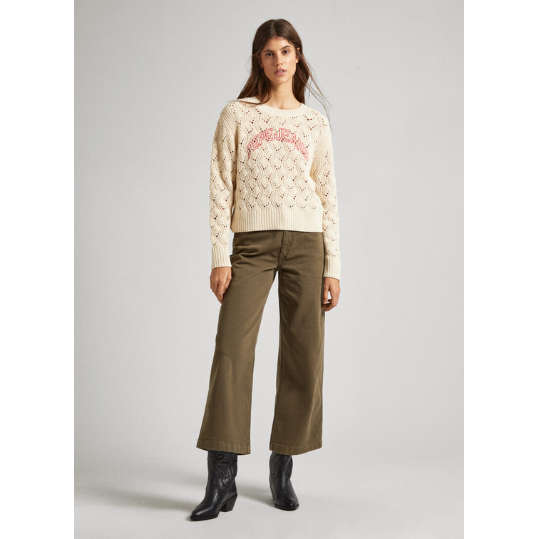JERSEY PUNTO CON DETALLES CALADOS MUJER PEPE JEANS