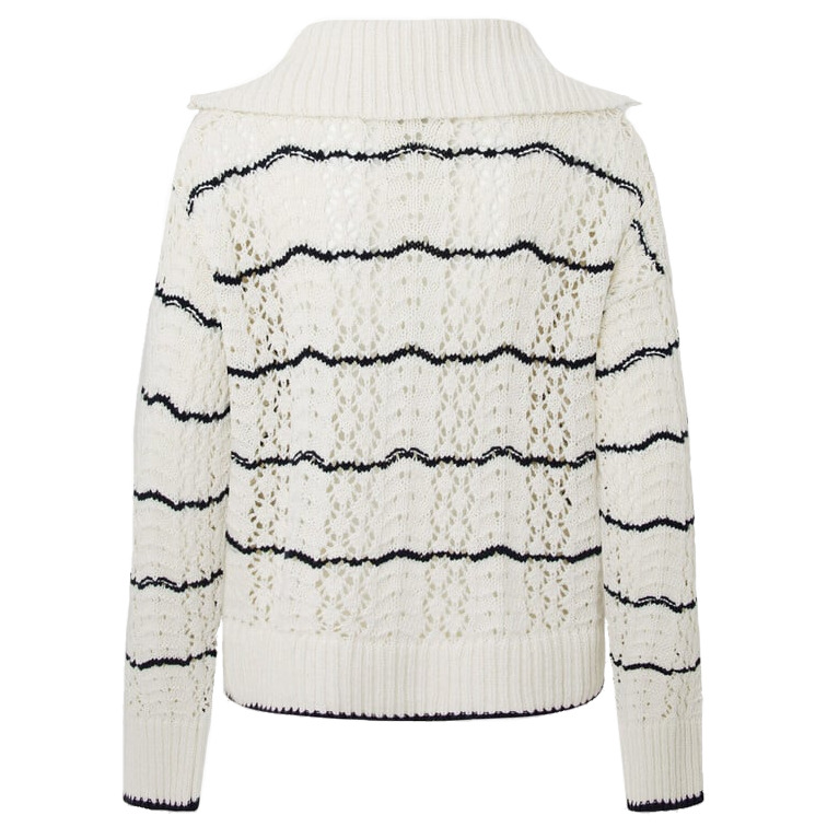 JERSEY PUNTO CALADO CUELLO POLO MUJER PEPE JEANS