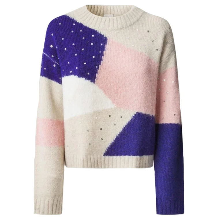 JERSEY COLORBLOCK MUJER PEPE JEANS CUELLO REDONDO