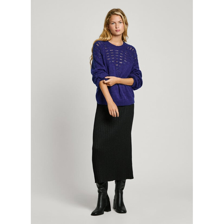 JERSEY CALADO MUJER PEPE JEANS CUELLO REDONDO