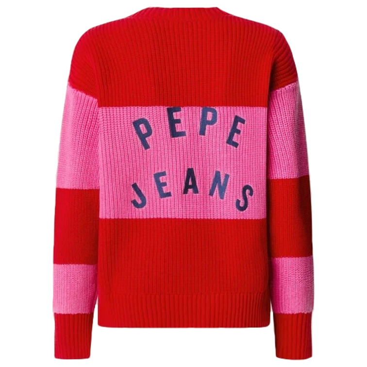 CARDIGAN DE RAYAS MUJER PEPE JEANS CUELLO PICO