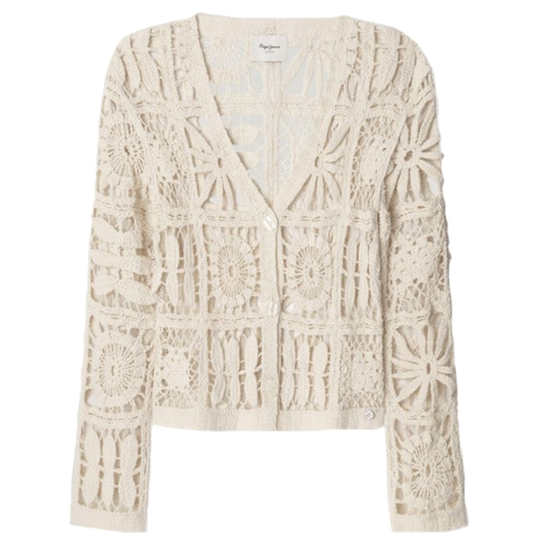 CARDIGAN MUJER PEPE JEANS DE CROCHET