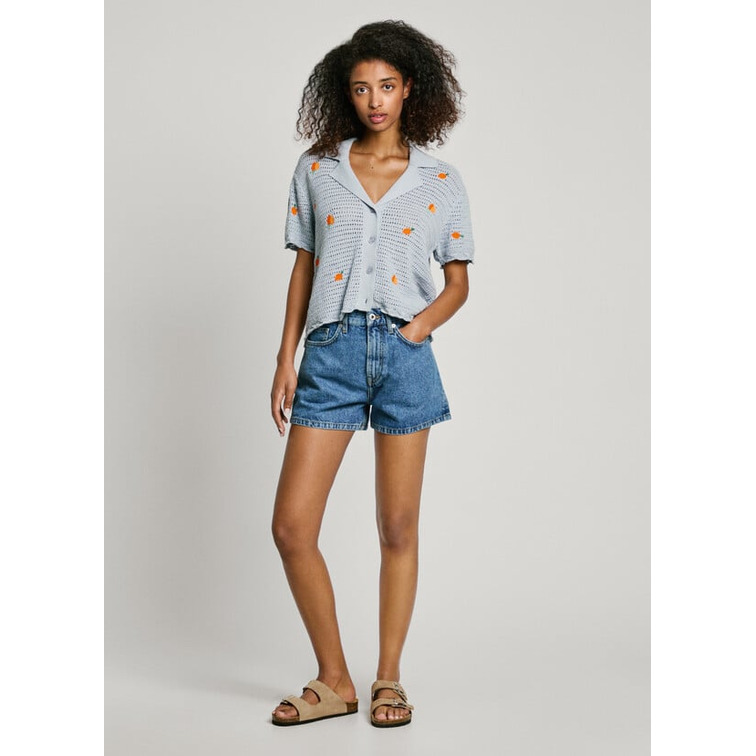 CAMISA DE PUNTO MUJER PEPE JEANS CON FRUTAS BORDADAS
