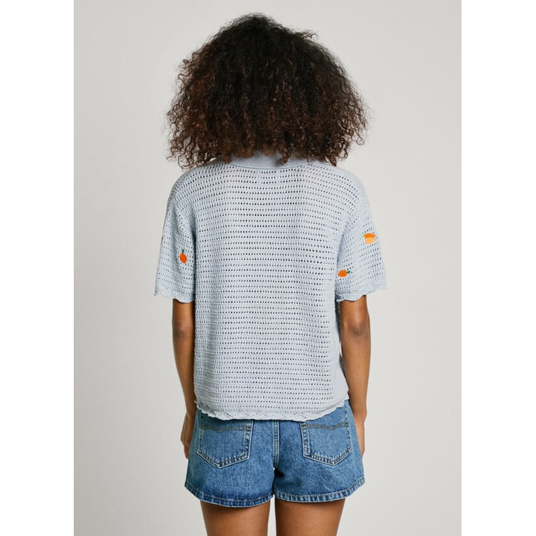 CAMISA DE PUNTO MUJER PEPE JEANS CON FRUTAS BORDADAS