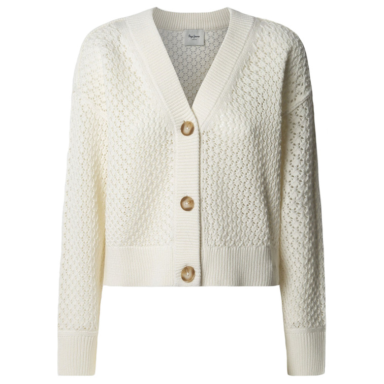 CARDIGAN MUJER PEPE JEANS DE PUNTO CALADO