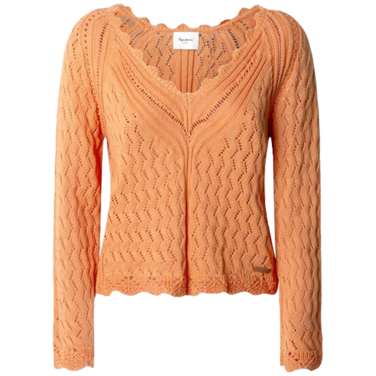 JERSEY CALADO MUJER PEPE JEANS CUELLO PICO