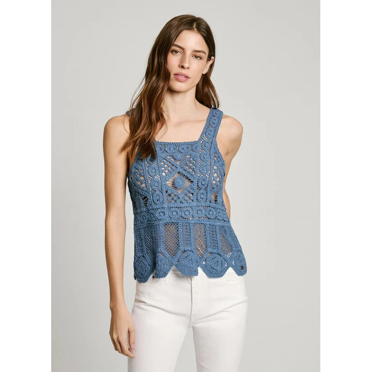 TOP DE TIRANTES MUJER PEPE JEANS DE CROCHET