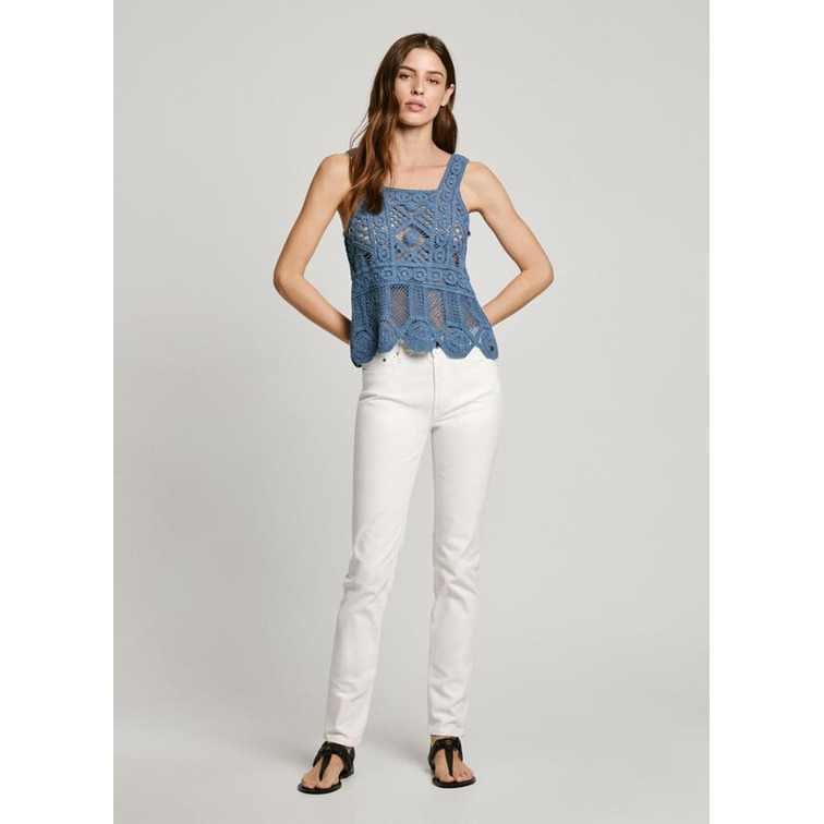 TOP DE TIRANTES MUJER PEPE JEANS DE CROCHET