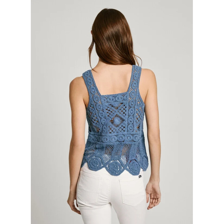 TOP DE TIRANTES MUJER PEPE JEANS DE CROCHET