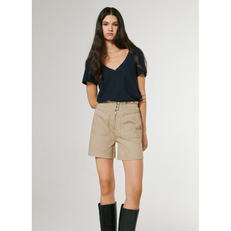PANTALÓN CORTO MUJER  PEPE JEANS CRUSADE ZIPPER SHORT