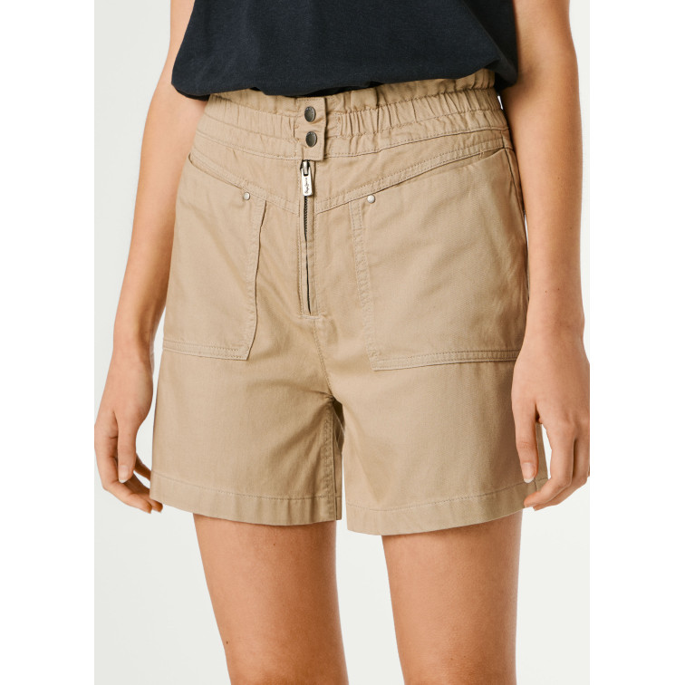 PANTALÓN CORTO MUJER  PEPE JEANS CRUSADE ZIPPER SHORT