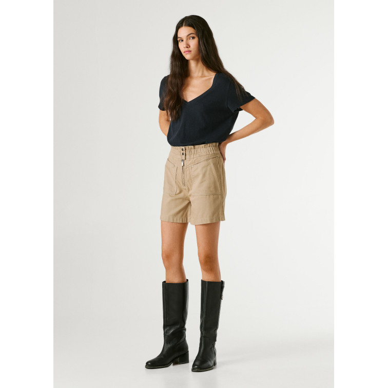 PANTALÓN CORTO MUJER  PEPE JEANS CRUSADE ZIPPER SHORT