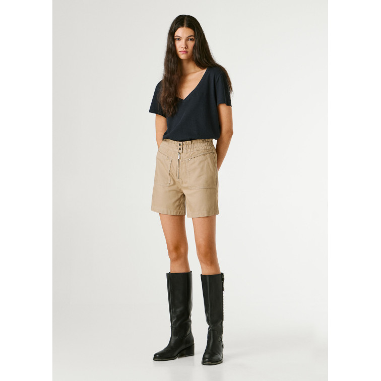 PANTALÓN CORTO MUJER  PEPE JEANS CRUSADE ZIPPER SHORT