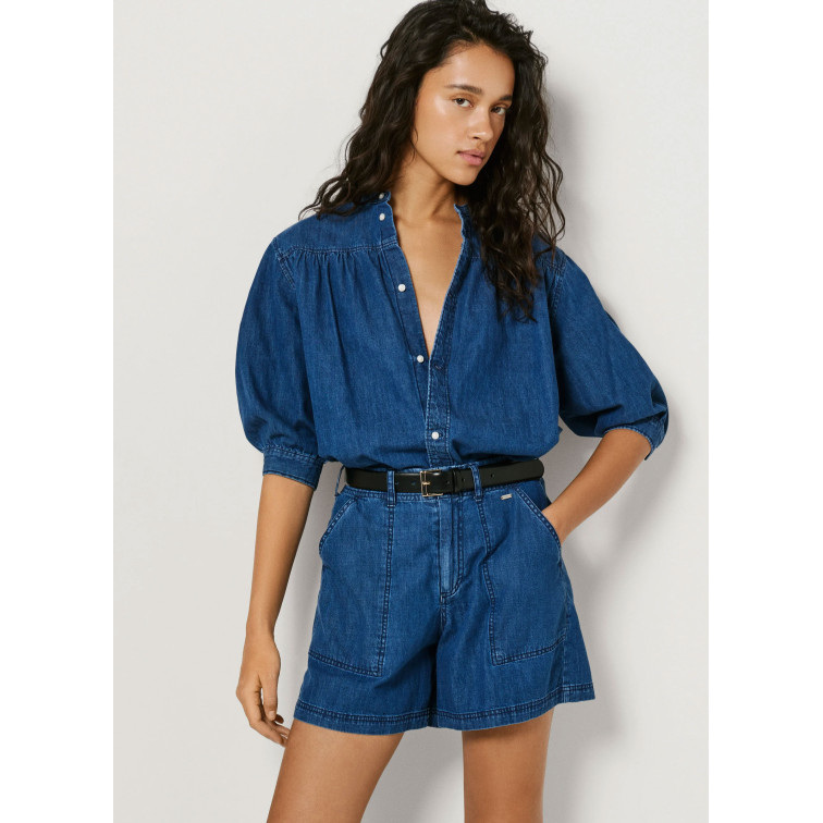 PANTALÓN CORTO VAQUERO MUJER PEPE JEANS FIT REGULAR