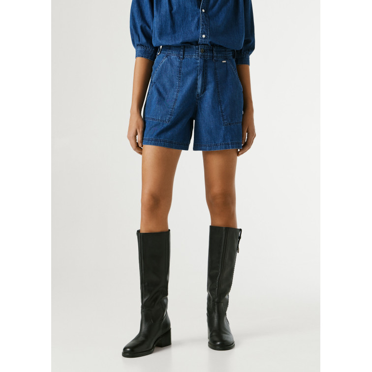 PANTALÓN CORTO VAQUERO MUJER PEPE JEANS FIT REGULAR