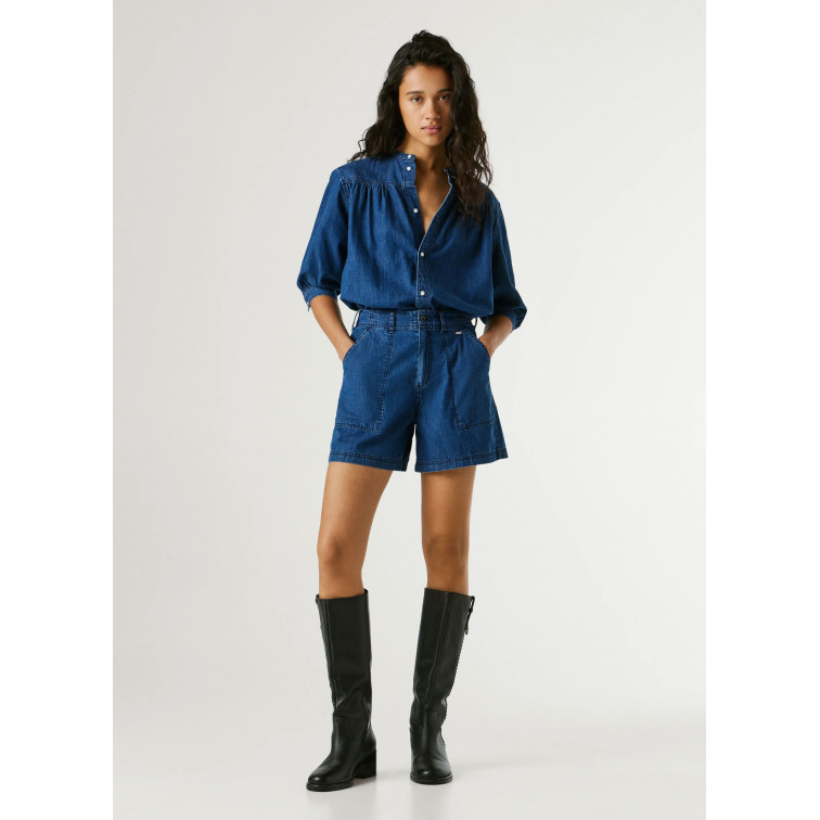 PANTALÓN CORTO VAQUERO MUJER PEPE JEANS FIT REGULAR