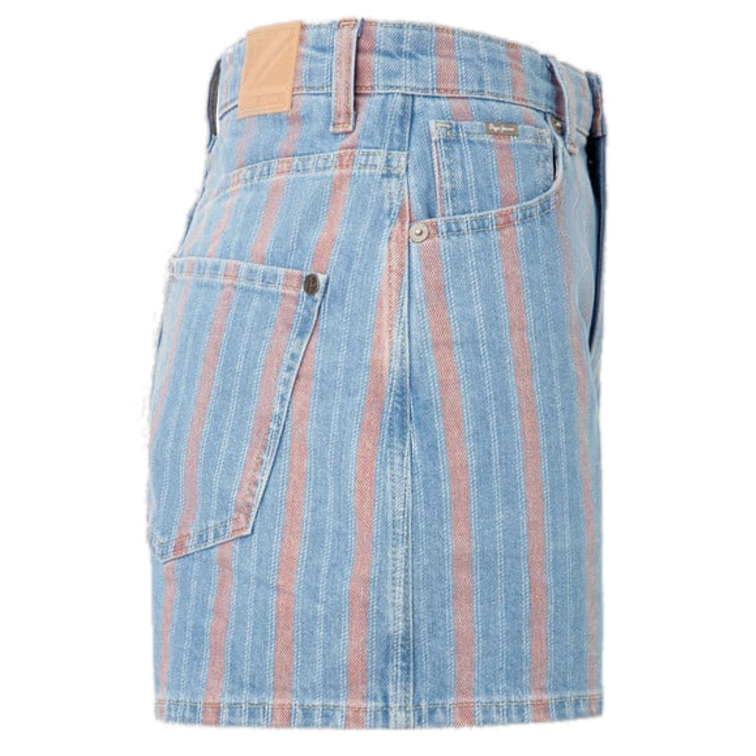 PANTALÓN CORTO MUJER  PEPE JEANS A-LINE SHORT UHW STRIPE