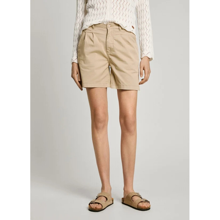 PANTALÓN CORTO CHINO MUJER PEPE JEANS FIT REGULAR