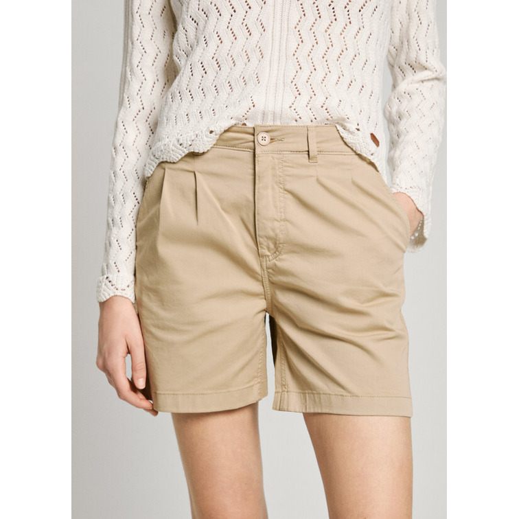 PANTALÓN CORTO CHINO MUJER PEPE JEANS FIT REGULAR