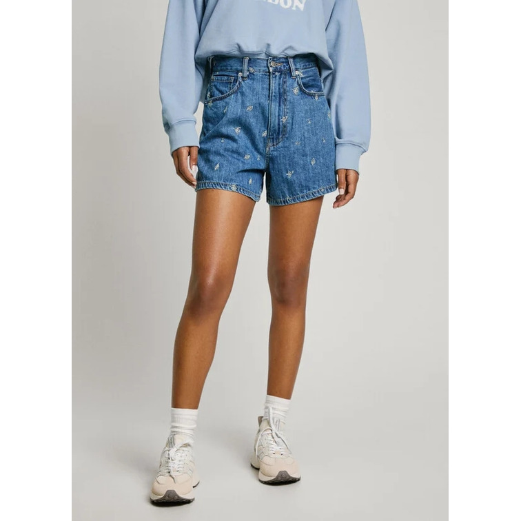 PANTALÓN CORTO VAQUERO MUJER PEPE JEANS FIT SLIM