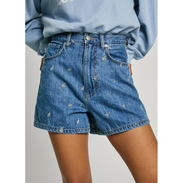 PANTALÓN CORTO VAQUERO MUJER PEPE JEANS FIT SLIM