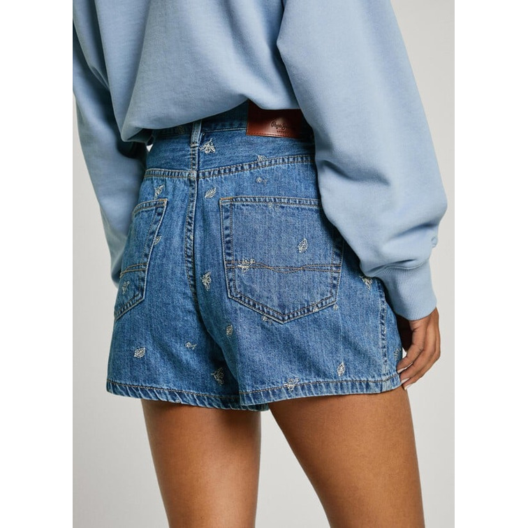 PANTALÓN CORTO VAQUERO MUJER PEPE JEANS FIT SLIM