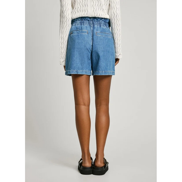 PANTALÓN CORTO MUJER  PEPE JEANS A-LINE SHORT UHW CINCH