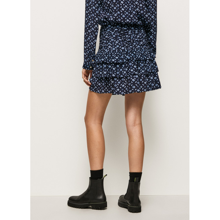 FALDA CORTA ESTAMPADO GEOMÉTRICO MUJER PEPE JEANS EIMI