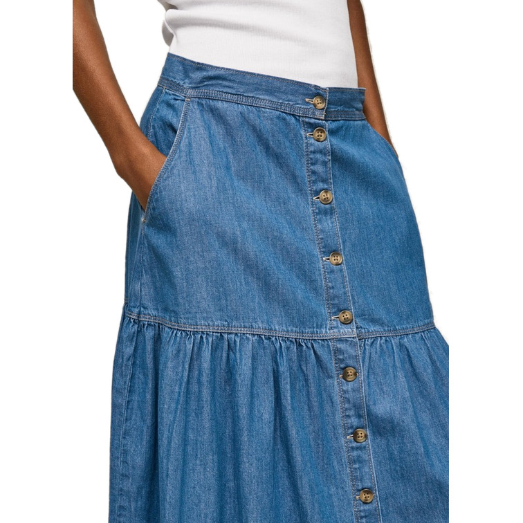 FALDA LARGA VAQUERA MUJER PEPE JEANS JEWEL