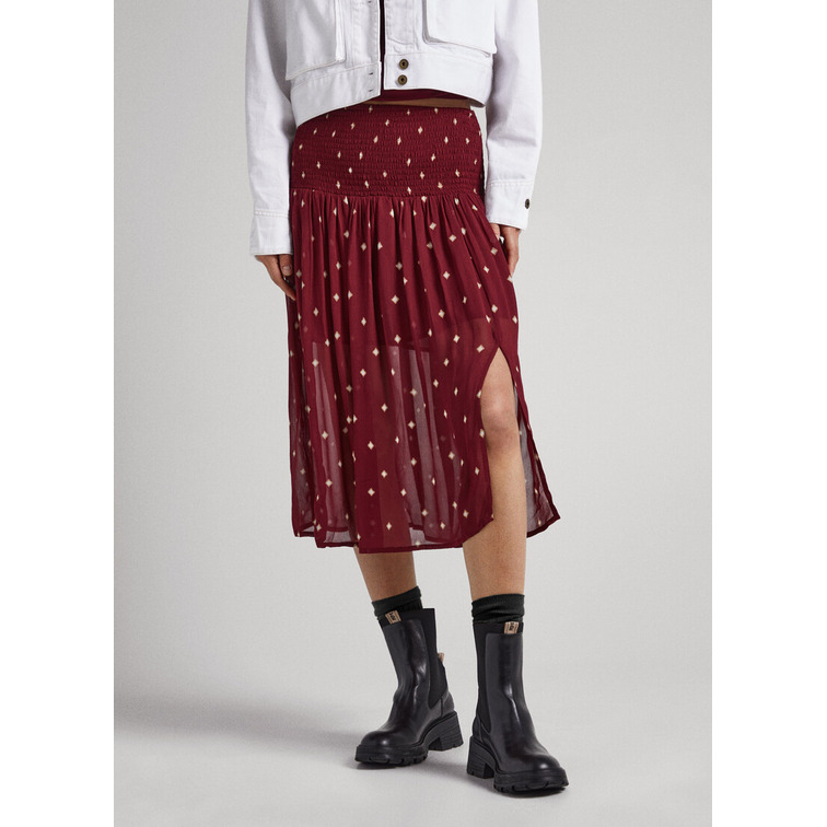 FALDA TEJIDO SEMITRANSPARENTE MUJER PEPE JEANS GENEVE