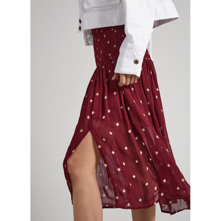 FALDA TEJIDO SEMITRANSPARENTE MUJER PEPE JEANS GENEVE