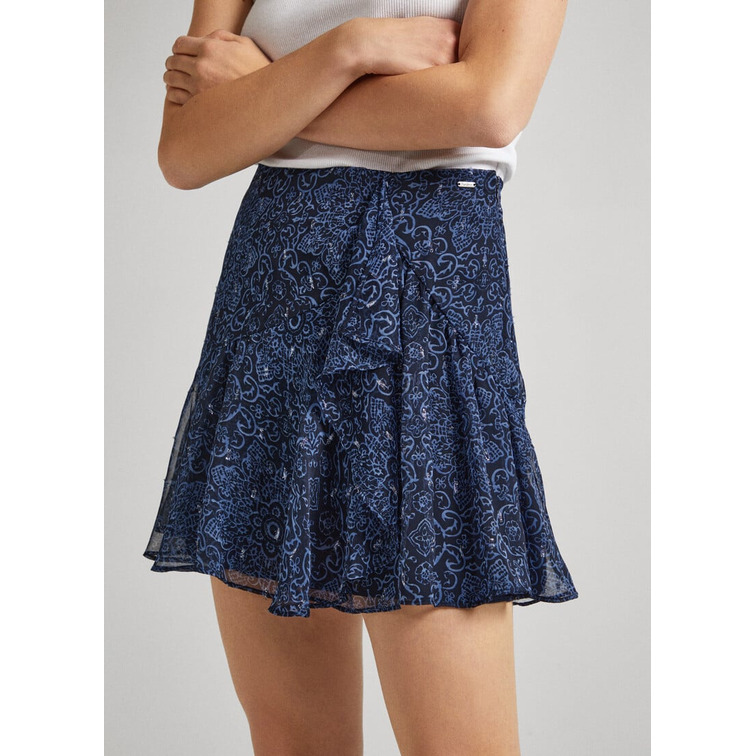 FALDA CORTA CON VOLANTES MUJER PEPE JEANS