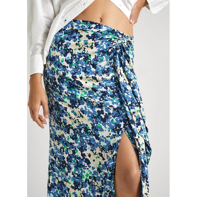 FALDA MIDI CON ESTAMPADO FLORAL MUJER PEPE JEANS