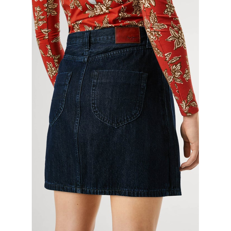 FALDA VAQUERA MUJER PEPE JEAN TIRO ALTO